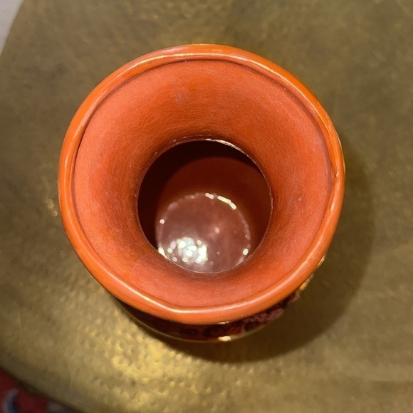 Hand-painted Mexican Folk Art Pottery Mask Decoration - Picture 6 of 8